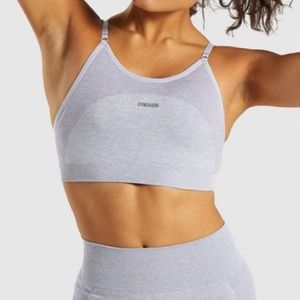 Flex strappy sports bra gymshark grey/lilac